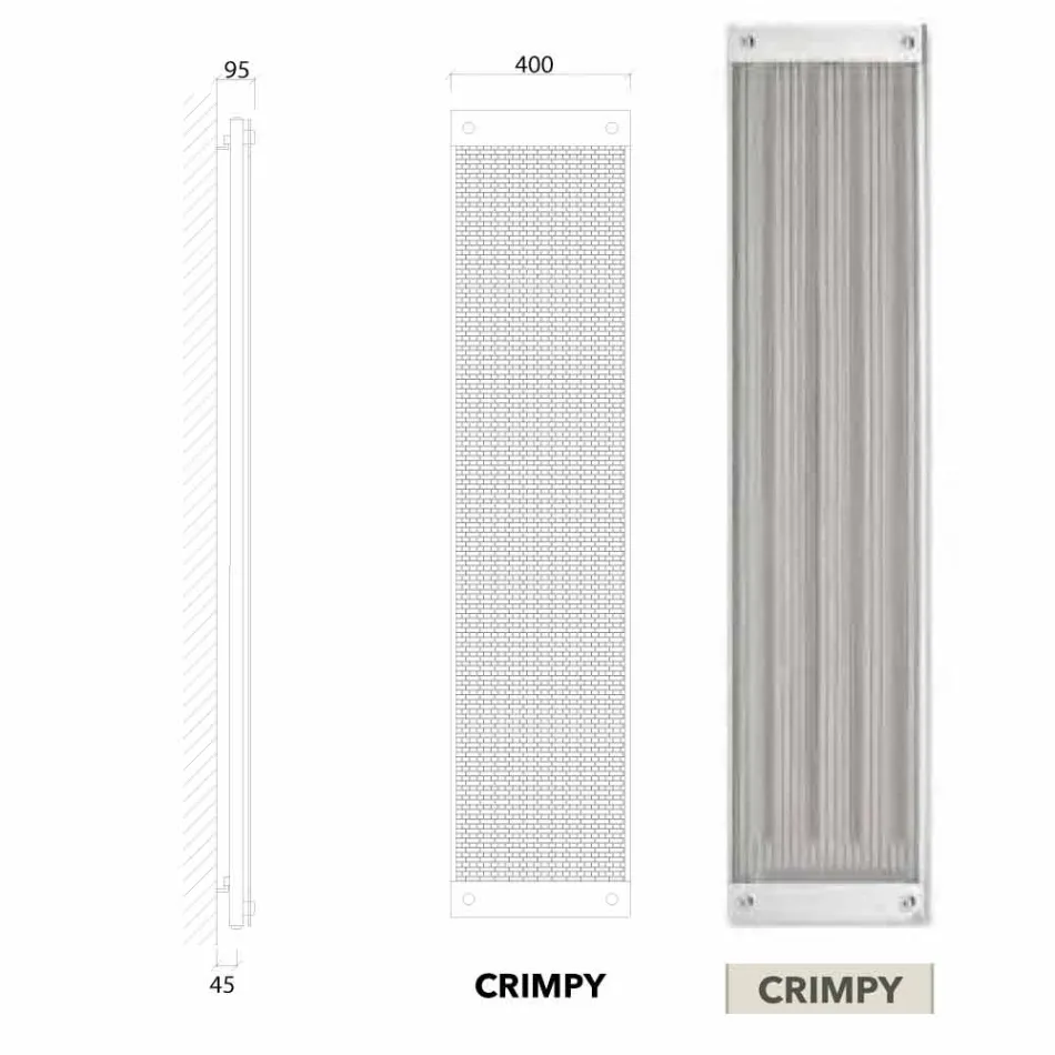 Elradiatorer vertikal modern design ny klänning från Scirocco H Viadurini