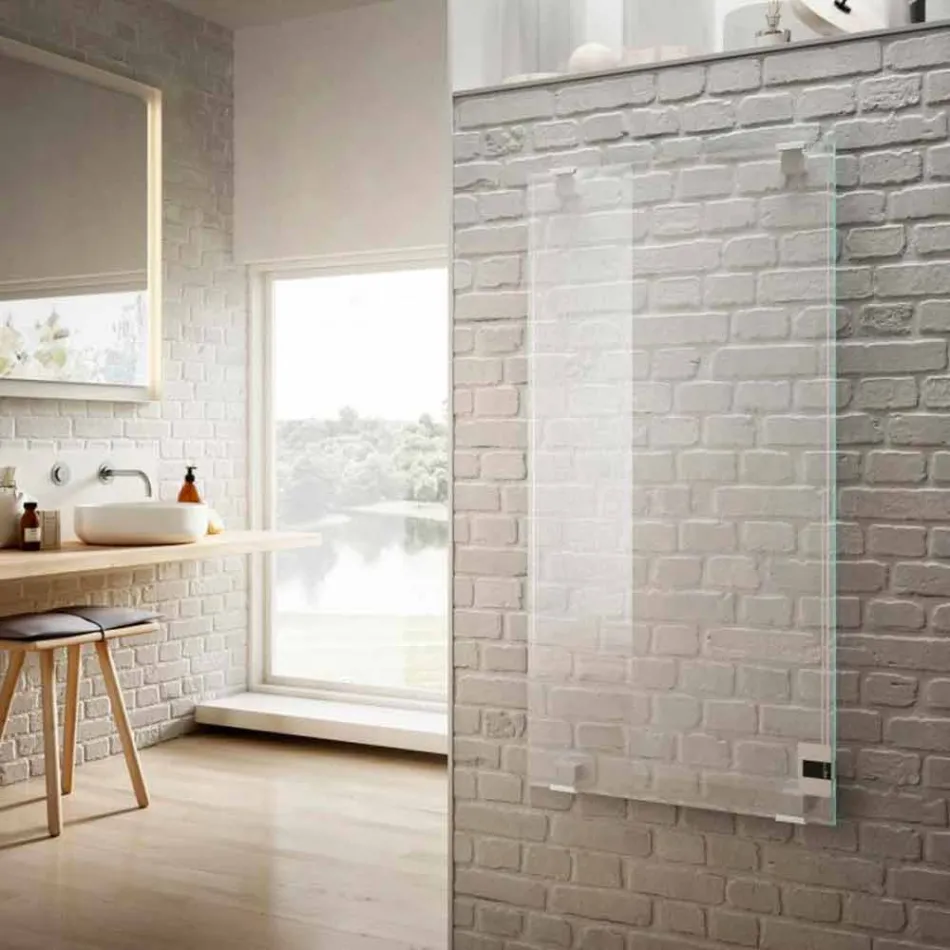 Design elektro-keramisk dekorativ radiator i Star glas, gjord i Italien Viadurini