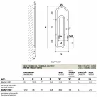 Termoarredo Hydraulic Gripar, modern design, tillverkad i Italien Scirocco H Viadurini