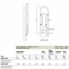 Termoarredo färgade moderna elektriska stapel Staples av Scirocco H Viadurini