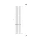 Hydraulisk kylare med dubbla serier av platta element Tillverkad i Italien - Makedonien Viadurini