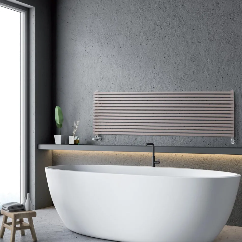 Hydraulisk kylare med element med en kvadratisk sektion tillverkad i Italien - Nougat Viadurini