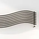 Termoarredo Hydraulic modern design i Wave av Scirocco H stål Viadurini