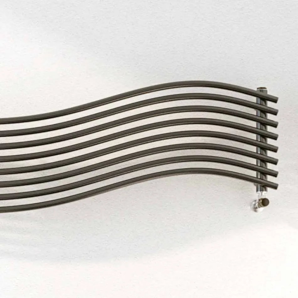 Termoarredo Hydraulic modern design i Wave av Scirocco H stål Viadurini