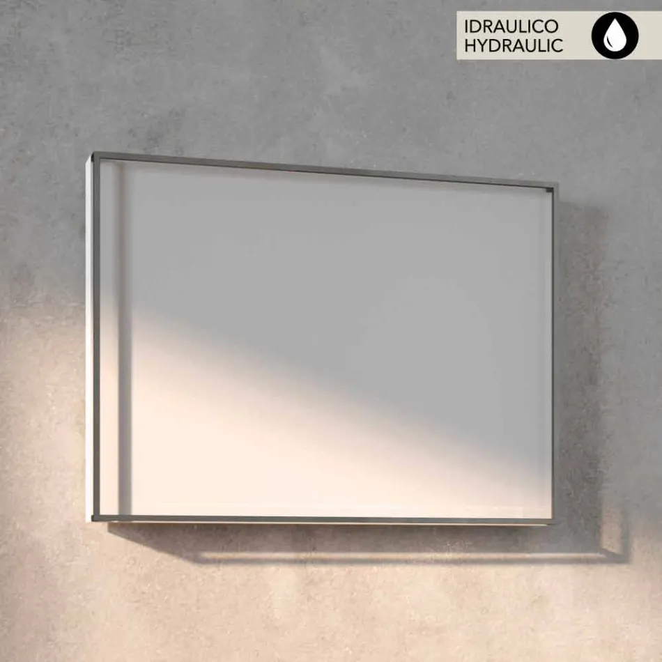 Hydraulisk konstruktion radiator, stålomslag, Scirocco H Ljus Viadurini