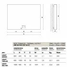 Hydraulisk konstruktion radiator, stålomslag, Scirocco H Ljus Viadurini