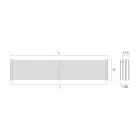 Hydraulisk kylare i stål med trippelsektion av Made in Italy Elements - Ciambella Viadurini