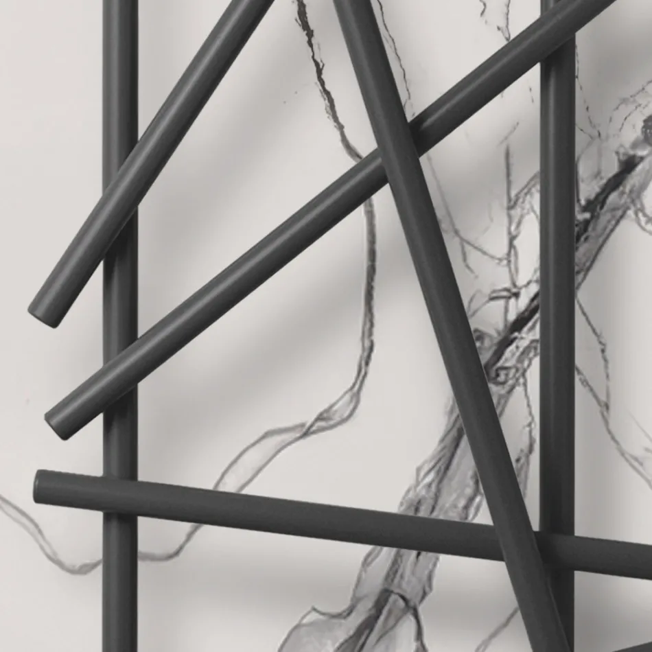 Hydraulisk kylare i stål med rundsektionsrör Tillverkad i Italien - slumpmässigt Viadurini