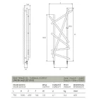Hydraulisk kylare i stål med rundsektionsrör Tillverkad i Italien - slumpmässigt Viadurini
