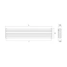 Hydraulisk kylare i stål Pure White Finish Made in Italy - Cookies Viadurini