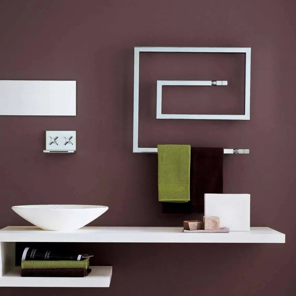 Hydrauliska Termoarredo borstat Snake rostfritt stål genom Scirocco H Viadurini