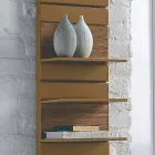 Hydrauliska Termoarredo stål, ek hyllor, Utility Scirocco H Viadurini