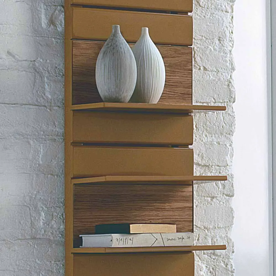 Hydrauliska Termoarredo stål, ek hyllor, Utility Scirocco H Viadurini