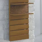 Hydrauliska Termoarredo stål, ek hyllor, Utility Scirocco H Viadurini