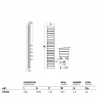 Hydrauliska Termoarredo stål, ek hyllor, Utility Scirocco H Viadurini