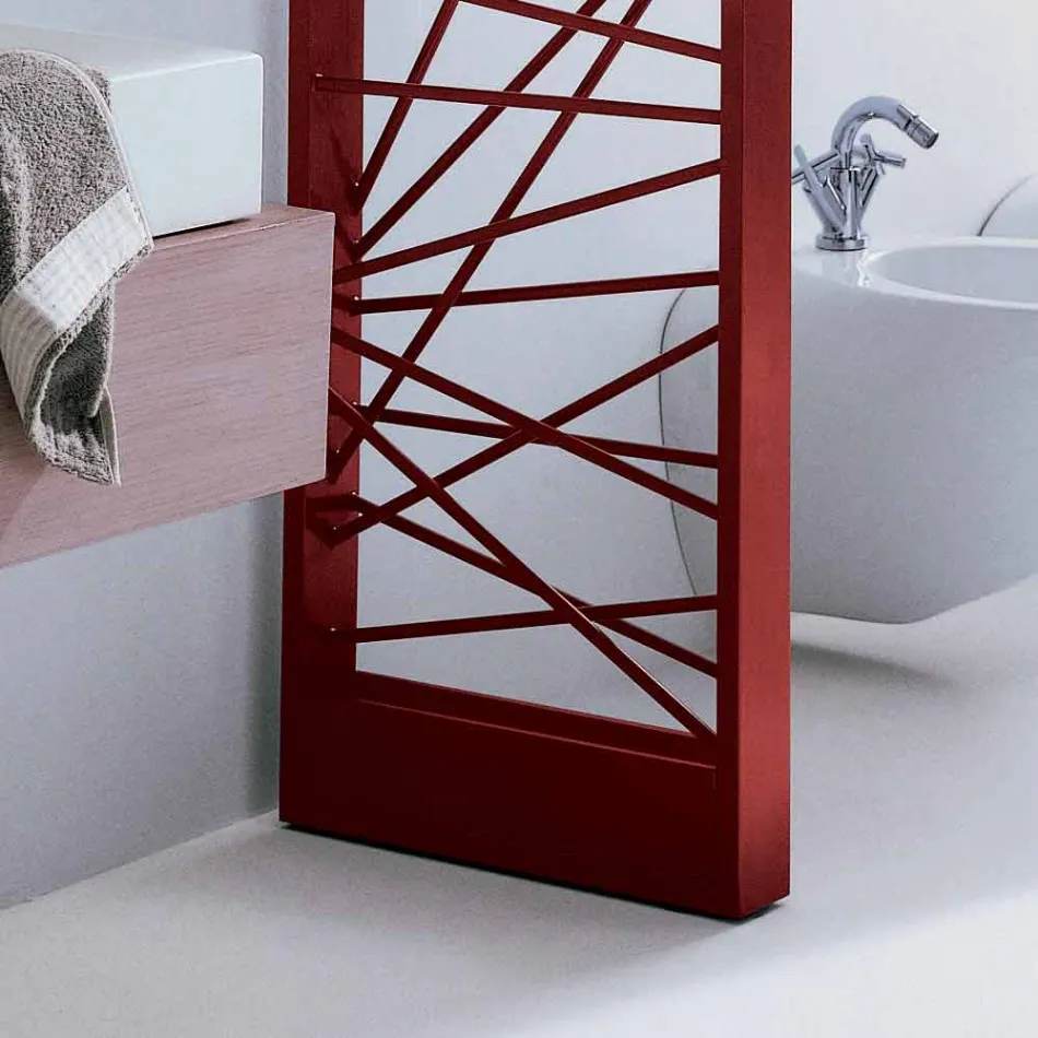 Hydrauliska Termoarredo stål, storstads stil Mikado Scirocco H Viadurini