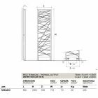 Hydrauliska Termoarredo stål, storstads stil Mikado Scirocco H Viadurini