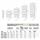 hydraulisk radiator i vitt målat stål Sail Scirocco H Viadurini