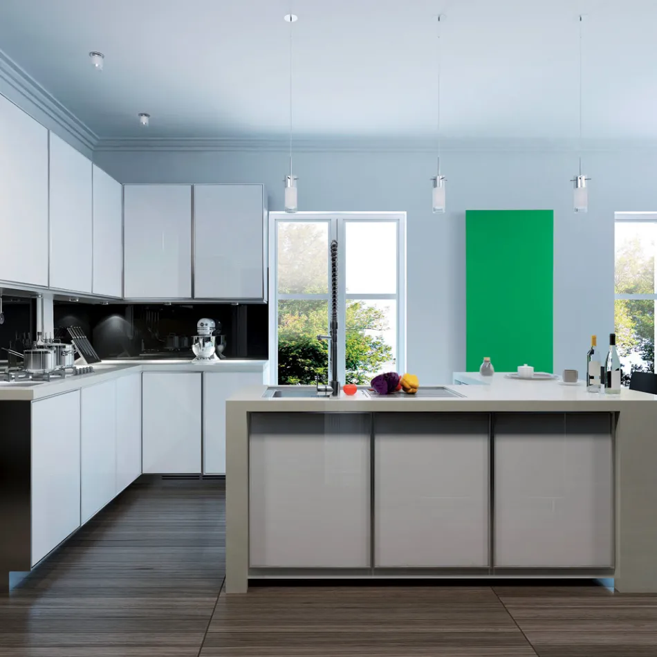 Hydraulisk kylare i italiensk marmorpulver upp till 1200 Watt - Linjer Viadurini