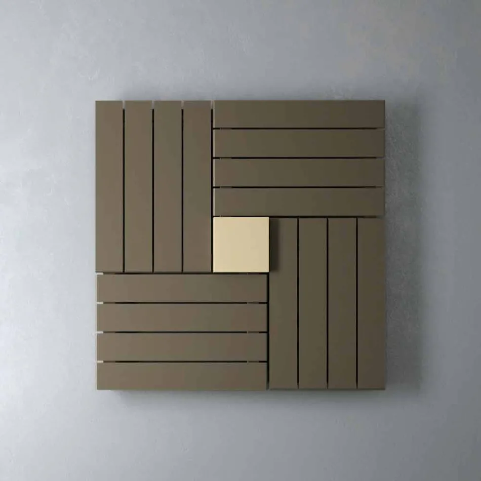 Termoarredo hydraulisk kvadratisk design som göras i Italien Square Scirocco H Viadurini