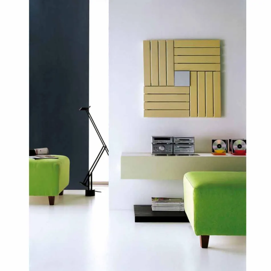 Termoarredo hydraulisk kvadratisk design som göras i Italien Square Scirocco H Viadurini