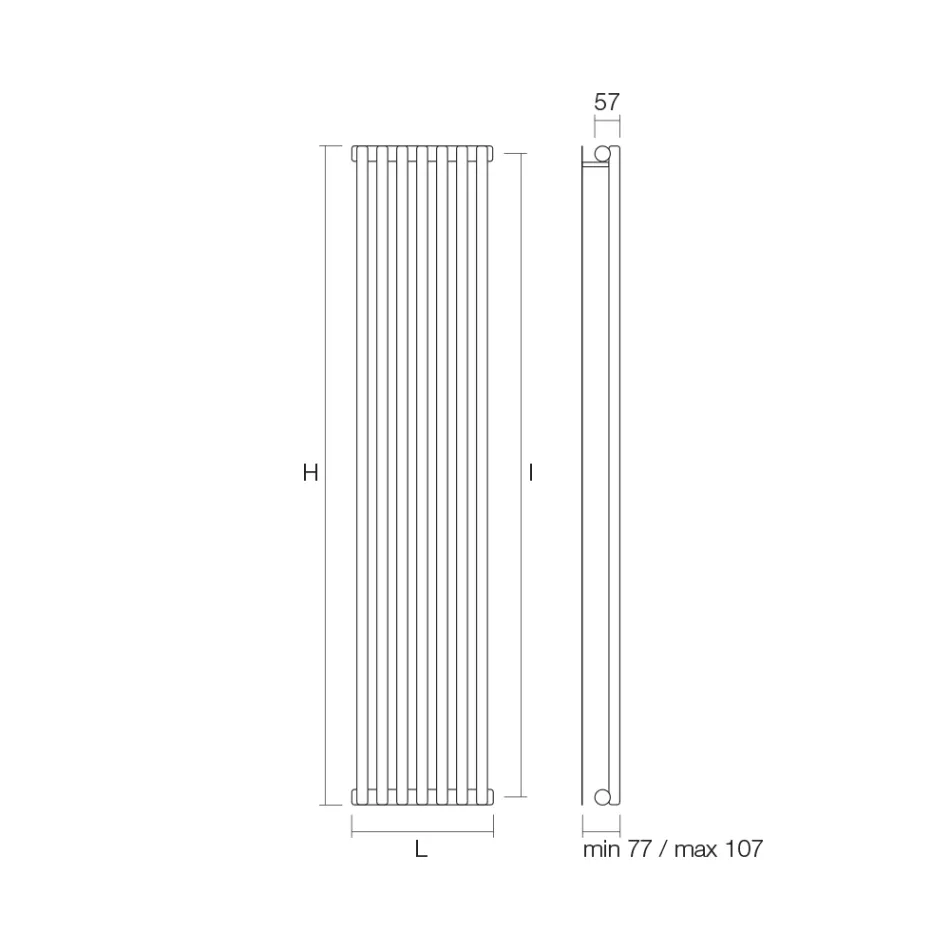 Hydraulisk kylare Tillverkad i kolstål Tillverkad i Italien - Cannoli Viadurini