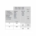 Modern design vertikal hydraulisk väggkylare upp till 1224 watt - Regolo Viadurini