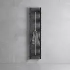 Kolstålsradiator med handdukstork Tillverkad i Italien - Lux Viadurini