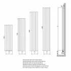 Modern design hydraulisk väggmonterad radiator upp till 700 W - 100 linjer Viadurini