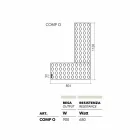 Termoarredo hydraulisk konstruktion Lego gjort i Italien av Scirocco H Viadurini