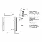 Kylhandduksställ Vertikal design Hydrauliskt upp till 719 watt - Rebel Viadurini