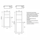 Kylhandduksställ Vertikal design Hydrauliskt upp till 719 watt - Rebel Viadurini