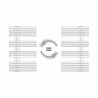 Handduksvärmare i krom krom i stålhydraulisk design 483 W - Pavone Viadurini