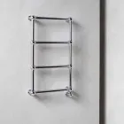 Elektrisk handdukvärmare krom i mässingsdesign 200 W - Caesar Viadurini