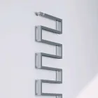 Termoarredo vertikal hydraulisk kromfinish Snake av Scirocco H Viadurini