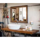 Norcia väggmonterad teakhängd tvättställ Viadurini