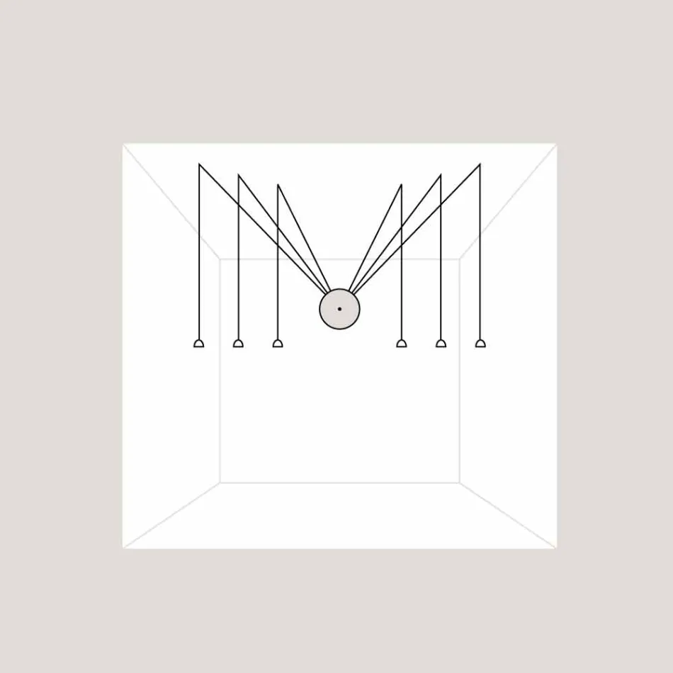 TOSCOT Apuan systemet rosett bas 230v Made in Toscana Viadurini