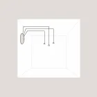 TOSCOT Apuan systemet rosett bas 230v Made in Toscana Viadurini