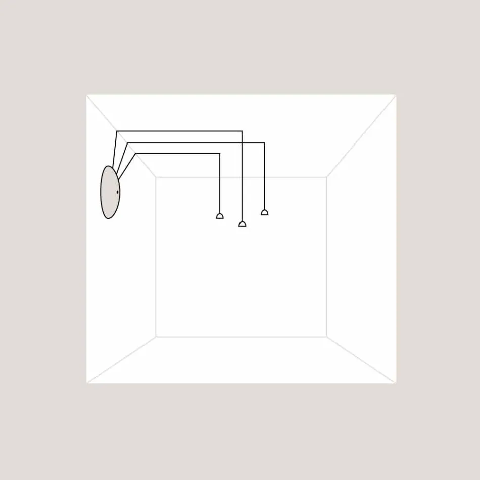 TOSCOT Apuan systemet rosett bas 230v Made in Toscana Viadurini