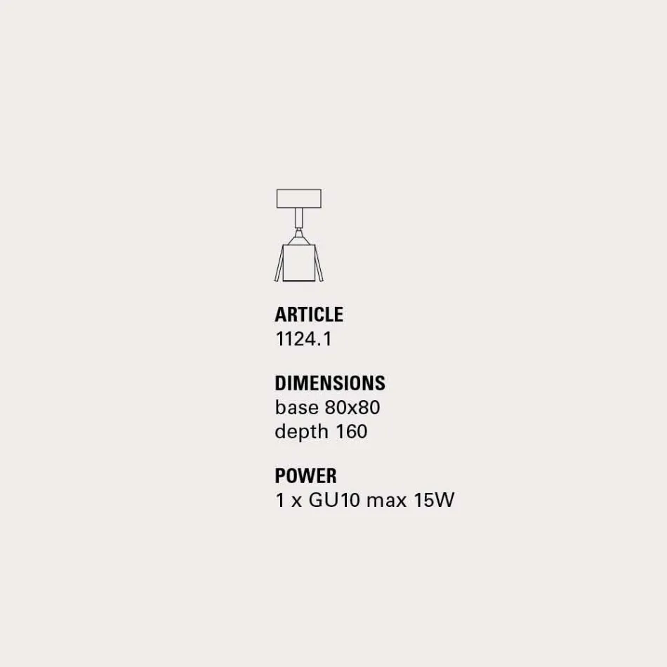 TOSCOT spotlight plattan med fog en riktbar ljus Viadurini