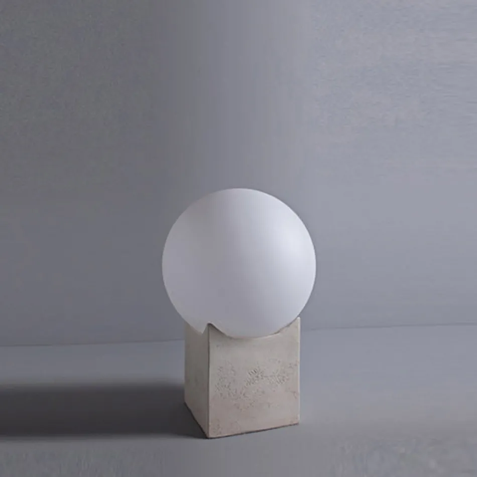 Toscot Atlante utomhusljusstolpe i terrakotta tillverkad i Toscana Viadurini