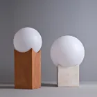 Toscot Atlante utomhusljusstolpe i terrakotta tillverkad i Toscana Viadurini