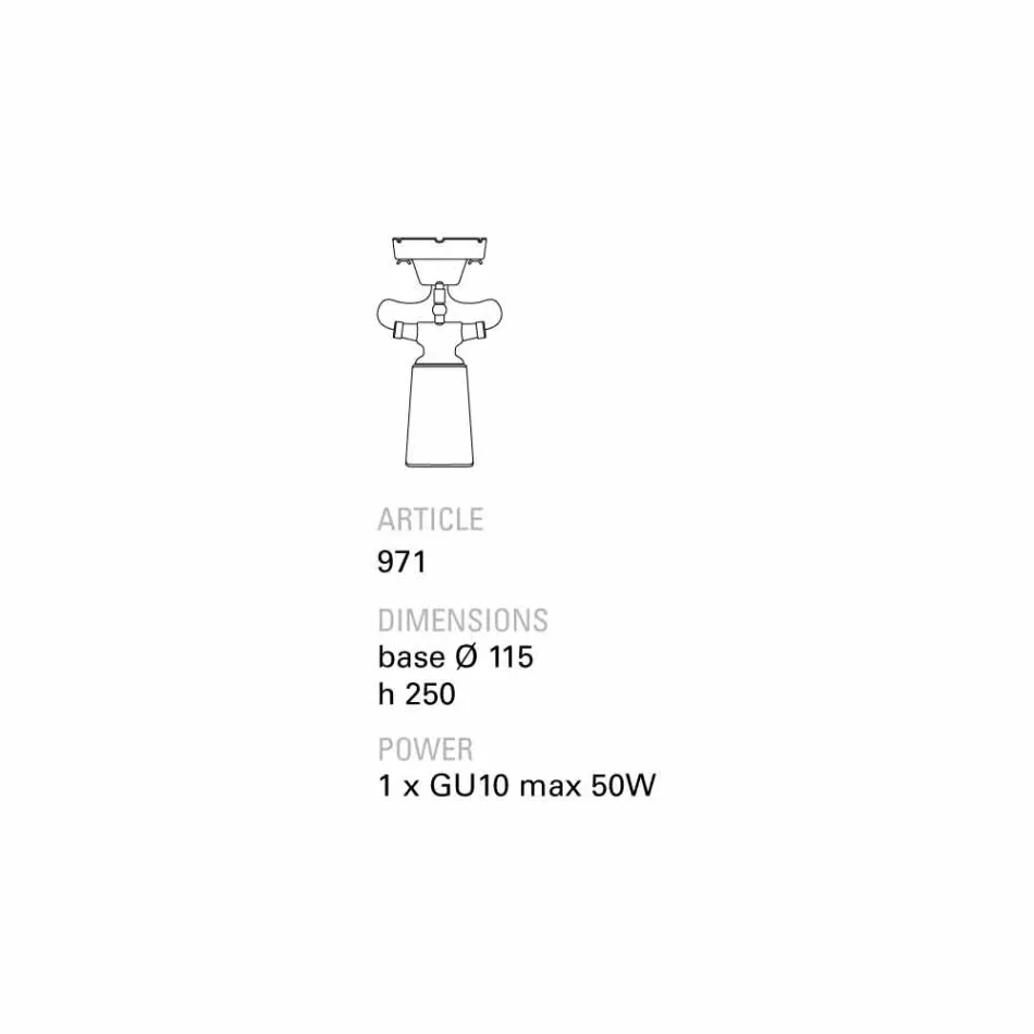 TOSCOT Battersea spotlight keramiska tak, modern design Viadurini