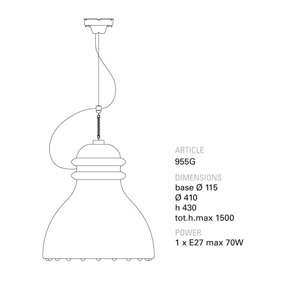TOSCOT Battersea Samtida taklampa keramiska Viadurini