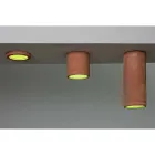 Toscot Carso infälld spotlight Ø14 cm i terrakotta tillverkad i Toscana Viadurini