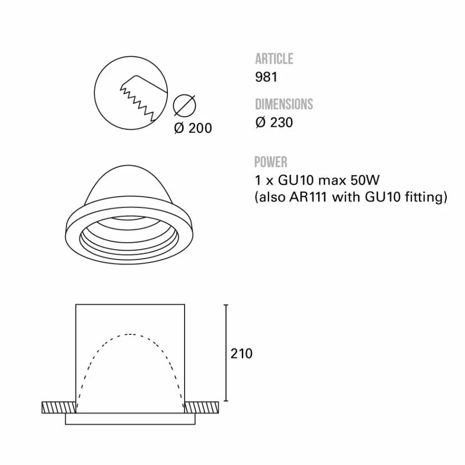 TOSCOT Karst fyr byggdes O23 cm Tillverkad i Toscana Viadurini