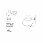 ! Lamp TOSCOT Chapeau vägg / tak gjort i Toscana Viadurini