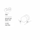 TOSCOT Chapeau! Vägglampa / handgjorda taket i Toscana Viadurini