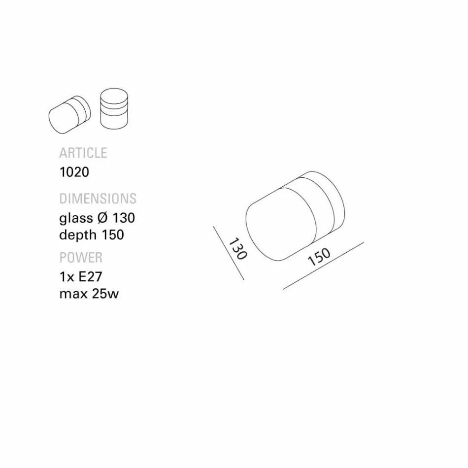 TOSCOT Chapeau! Vägglampa / handgjorda taket i Toscana Viadurini