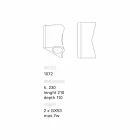 Toscot Lido utomhus / inomhus applikation av design gjord för hand i Italien Viadurini